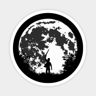 Wander in Moon (silhouette) Magnet